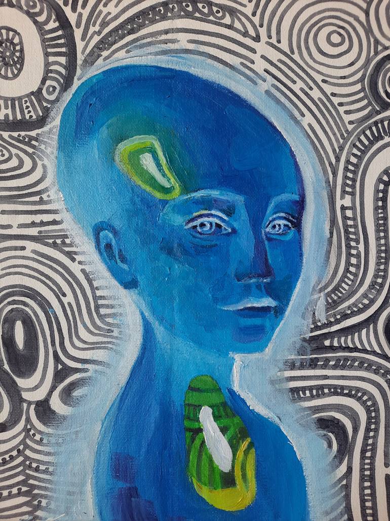 Original Contemporary Religion Painting by Iva Art