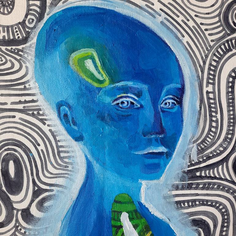Original Contemporary Religion Painting by Iva Art