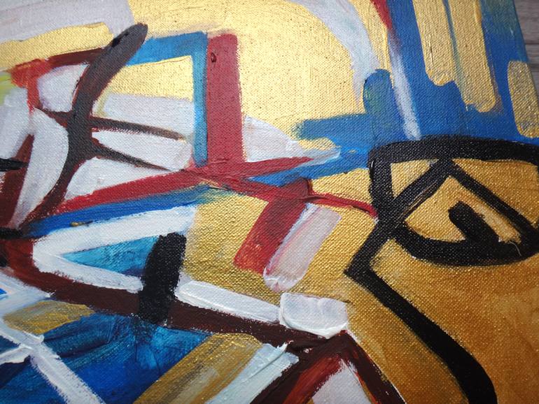 Original Abstract Expressionism Abstract Painting by Iva Art