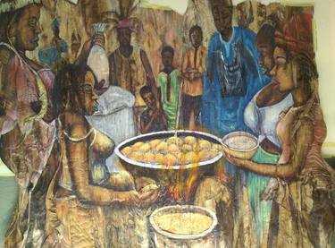 Original Food Paintings by Newman Amoyaw