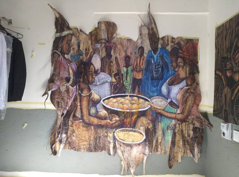 Original Food Painting by Newman Amoyaw