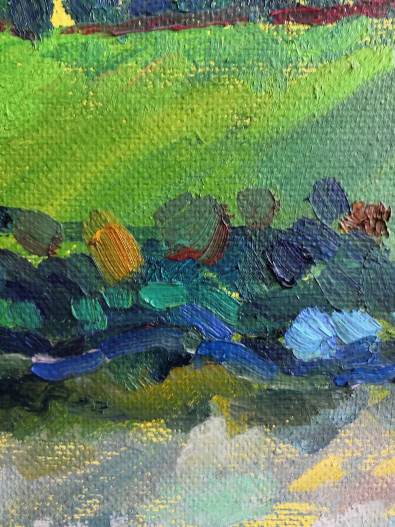 Original Impressionism Landscape Painting by Marina Pozhidaeva