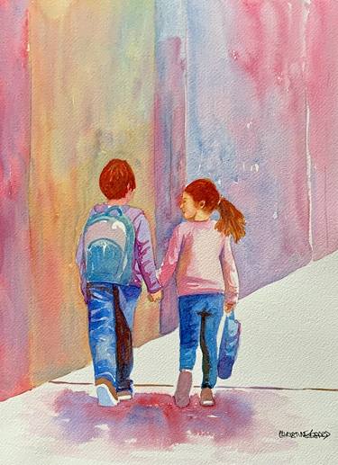 Original Contemporary Kids Paintings by Christine Beard