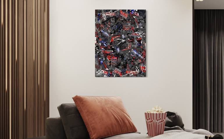 Original Abstract Popular culture Painting by Speaker Jill