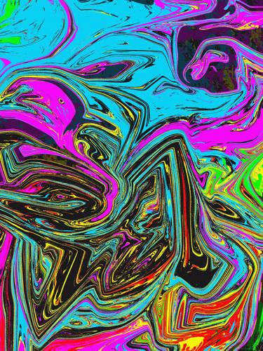 Original Abstract Expressionism Abstract Digital by Diogo Cruz