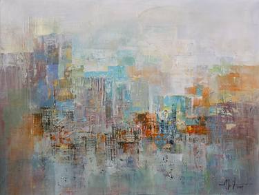 Original Expressionism Cities Paintings by Thanh Nguyen