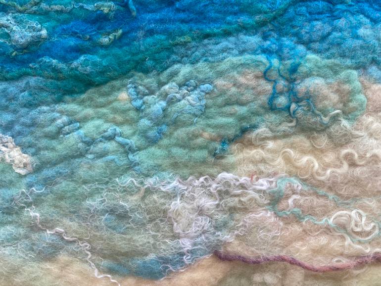 Original Impressionism Beach Painting by Claire Wyldbore