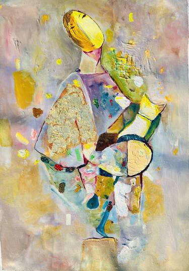 Original Contemporary Abstract Mixed Media by Zobia Kulsoom
