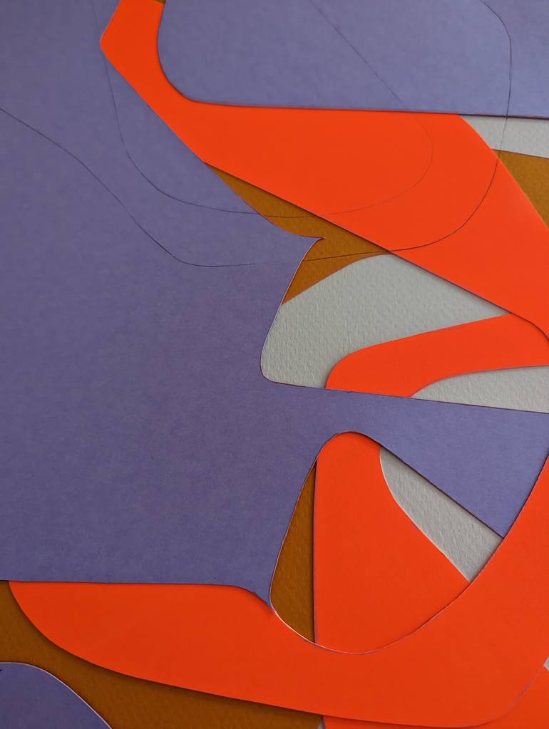 Original Abstract Expressionism Abstract Collage by Felixe Dicaire