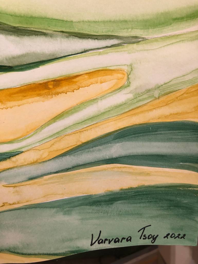 Original Abstract Landscape Painting by Varvara Tsoy