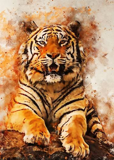 Tiger watercolort thumb