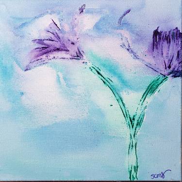 Original Figurative Floral Painting by sharon c smith