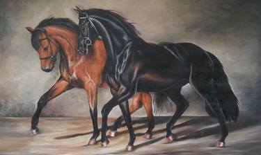 Original Horse Paintings by Maciste Rodríguez