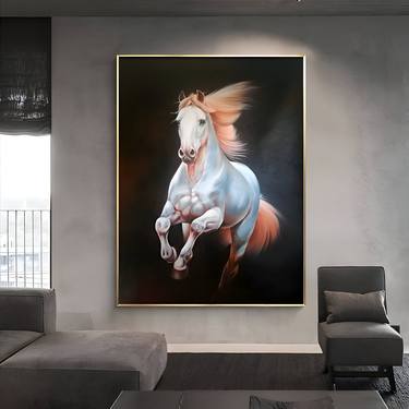 Original Realism Horse Paintings by Macister Rodríguez