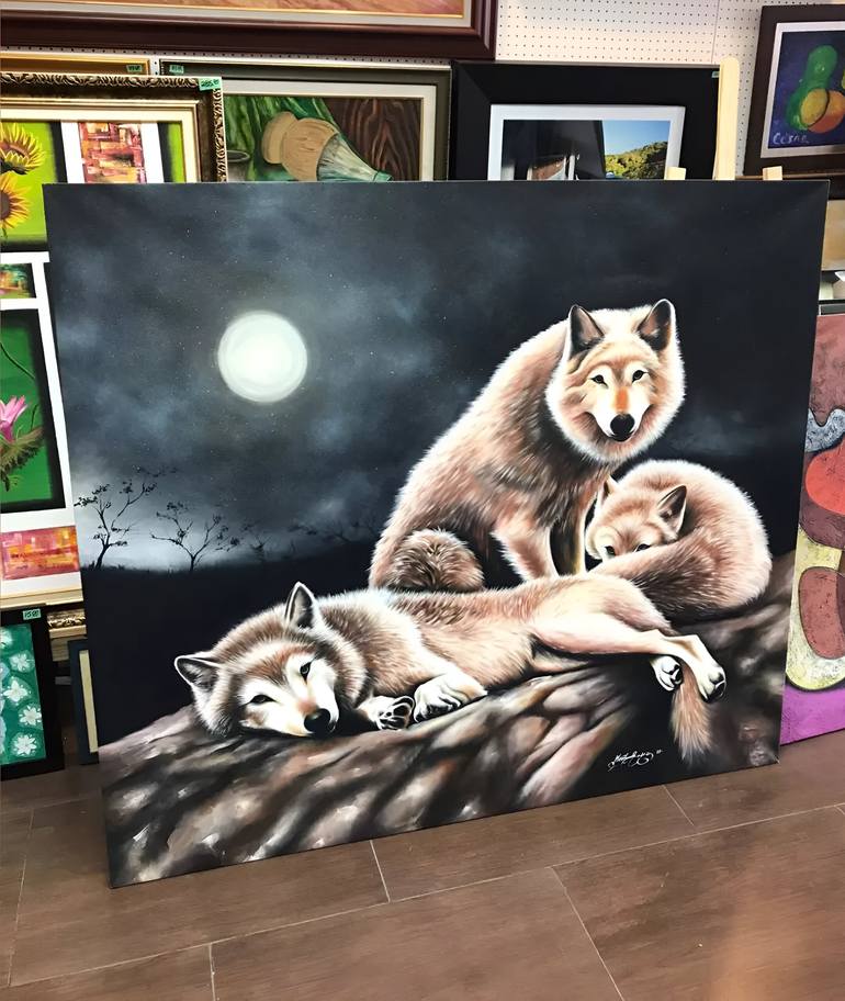 Original Animal Painting by Macister Rodríguez