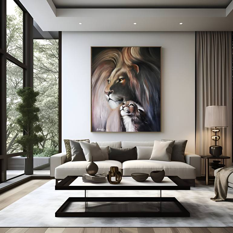 Original Realism Animal Painting by Macister Rodríguez