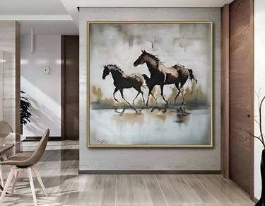 Original Horse Paintings by Maciste Rodríguez