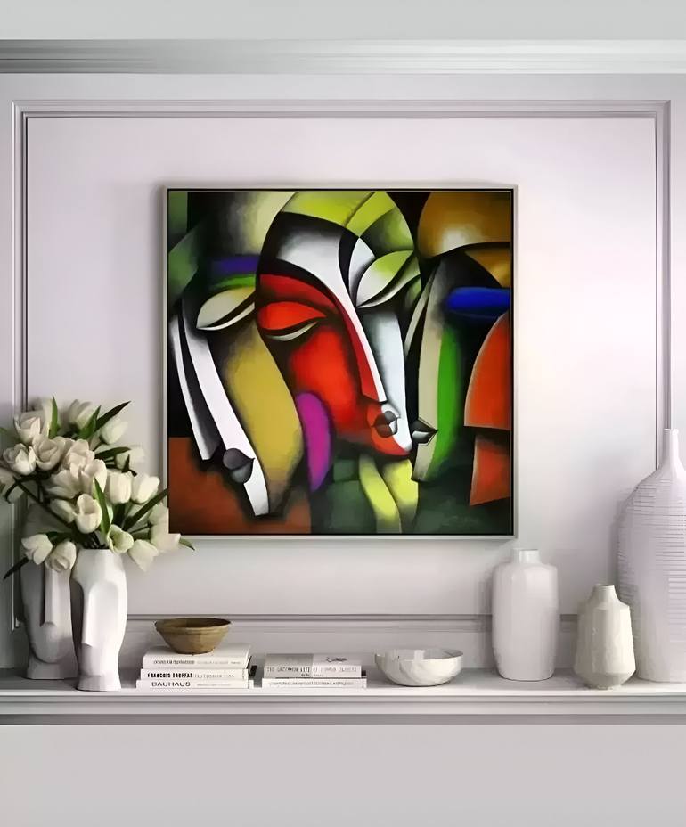 Original Cubism Graffiti Painting by Macister Rodríguez