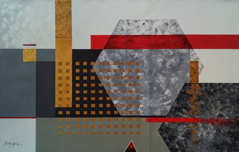 Print of Geometric Home Paintings by Macister Rodríguez