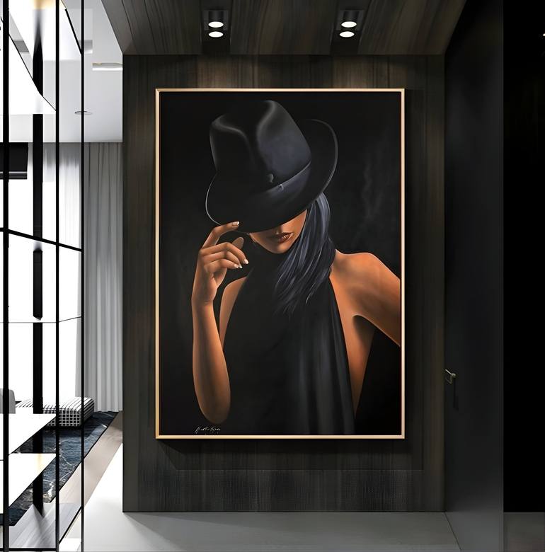 Original Realism Fashion Painting by Macister Rodríguez