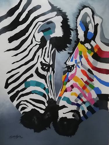 Original Animal Painting by Macister Rodríguez