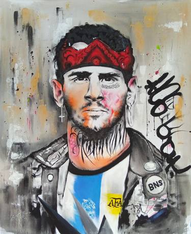 Original Abstract Sports Painting by Macister Rodríguez