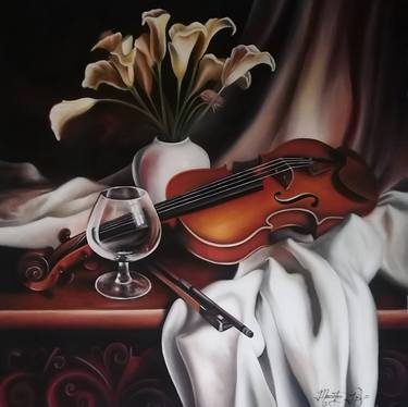 Original Realism Music Paintings by Macister Rodríguez