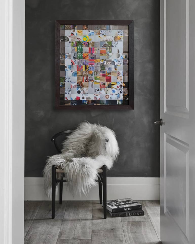 Original Abstract Travel Collage by Vika Viktor Trotsenko