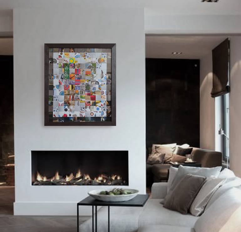 Original Abstract Travel Collage by Vika Viktor Trotsenko