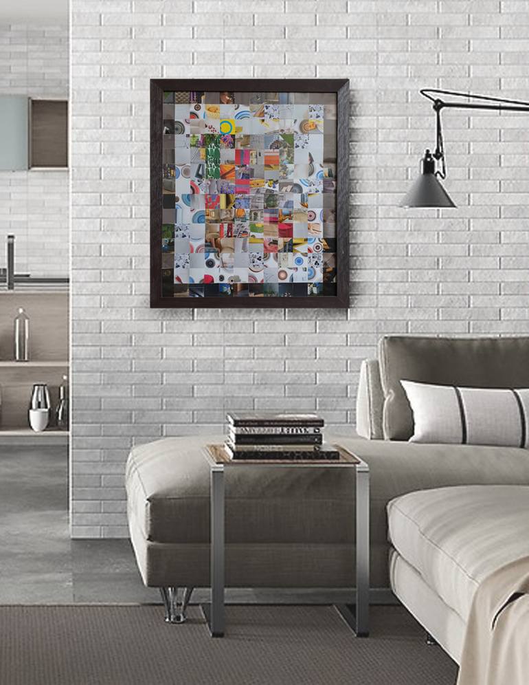Original Abstract Travel Collage by Vika Viktor Trotsenko