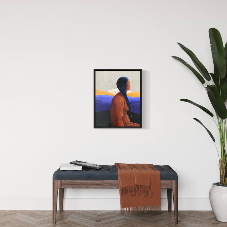 Original Abstract Women Painting by Myriam Achour Soumati