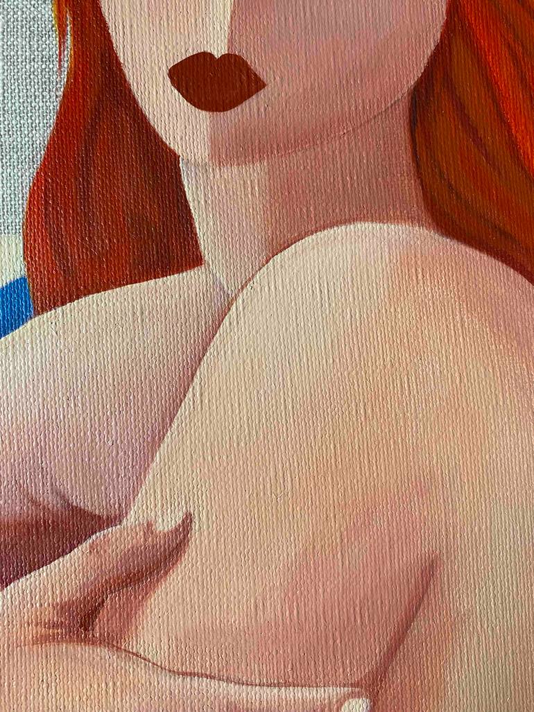 Original Figurative Women Painting by Myriam Achour Soumati