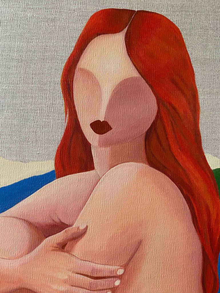 Original Figurative Women Painting by Myriam Achour Soumati