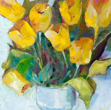 Original Impressionism Floral Paintings by Barbara Hart