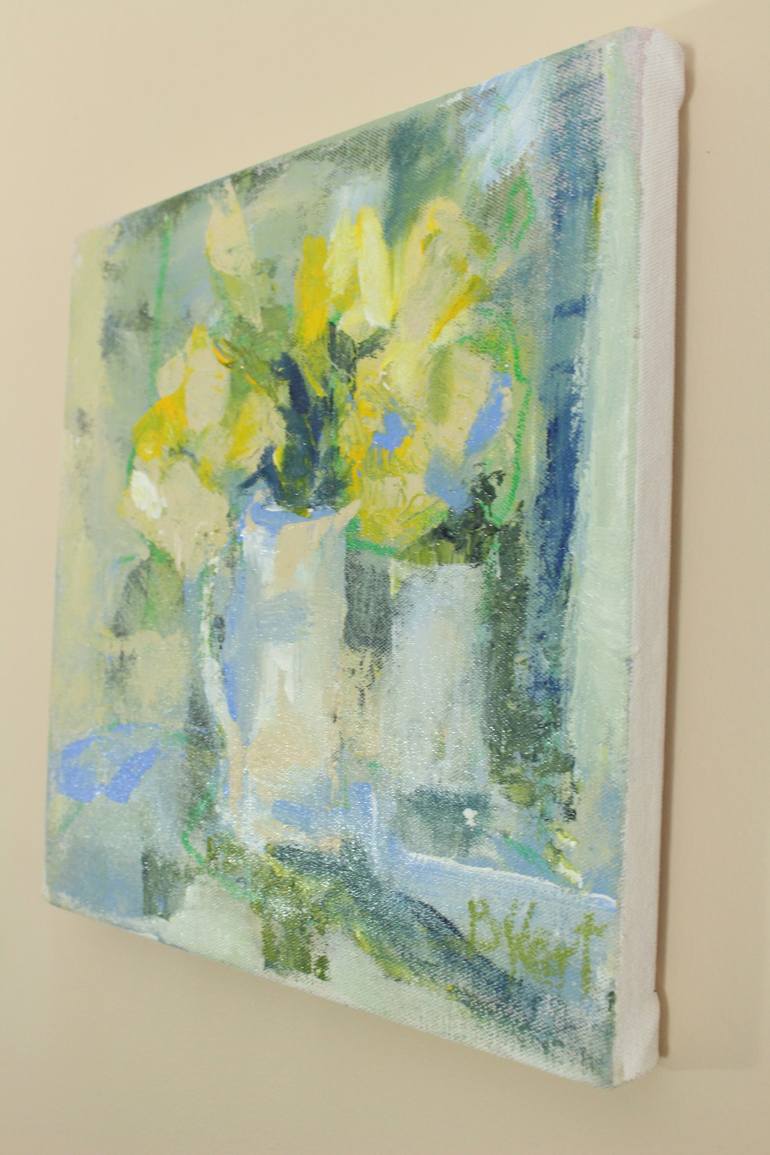 Original Abstract Expressionism Floral Painting by Barbara Hart
