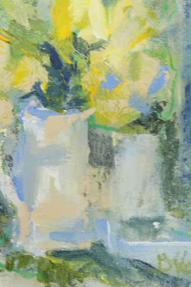Original Abstract Expressionism Floral Painting by Barbara Hart