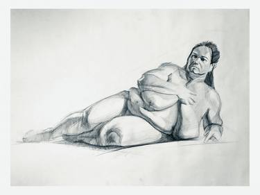 Original Realism Nude Drawings by Dmytro Motrii