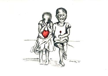 Original Children Drawings by Zonke Mzi