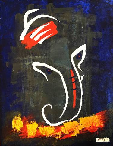 Print of Abstract Expressionism Religious Paintings by Anurag Anand