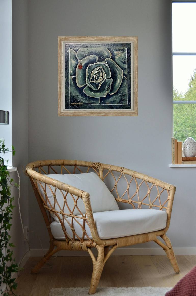 Original Abstract Floral Painting by Michelle Gates