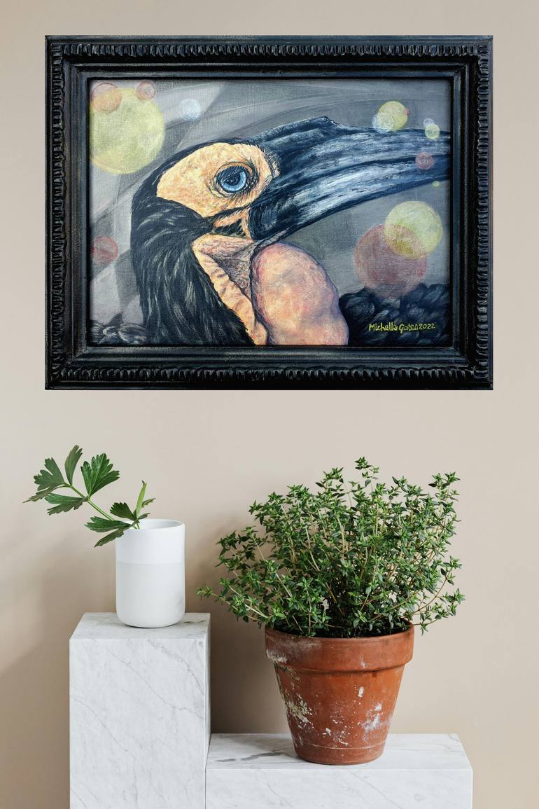 Original Expressionism Animal Painting by Michelle Gates