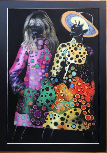 Original Pop Art Fashion Paintings by Marc Mortier