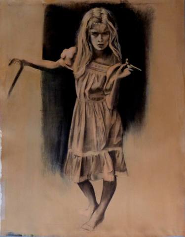 Original Figurative Children Drawings by Marc Mortier