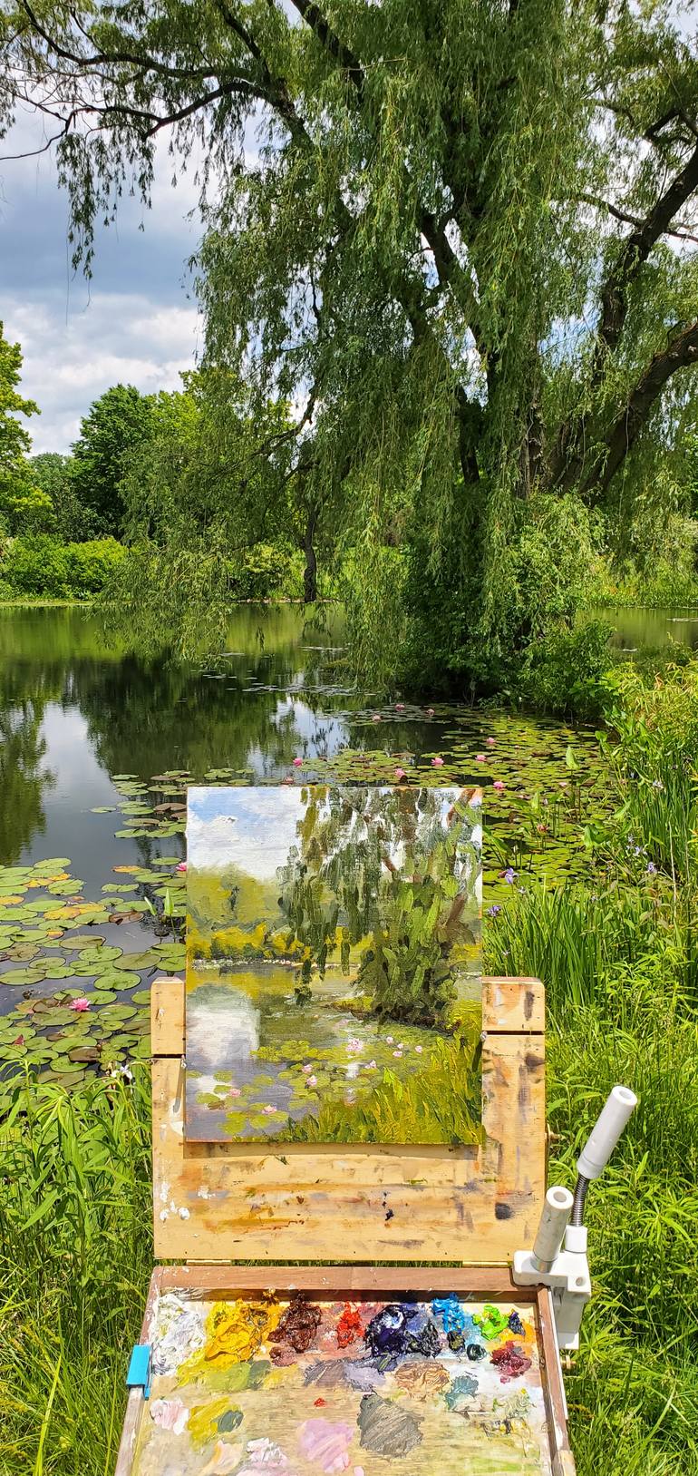 Original Impressionism Landscape Painting by Mia Turi