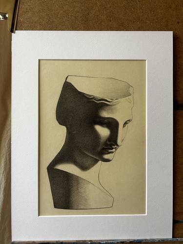 Original Classicism Classical Mythology Drawings by Alexandra Caunerova