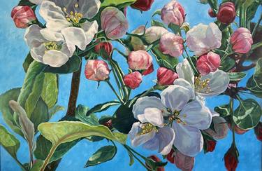 Saatchi Art Artist Kristina Nelson; Paintings, “Apple Blossoms” #art
