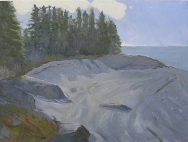 Original Impressionism Beach Paintings by Charles Stewart