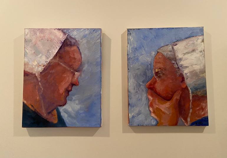 Original Figurative Women Painting by Kathleen M Devillebichot