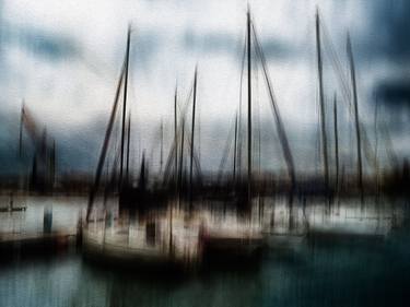 Docked sailboats thumb