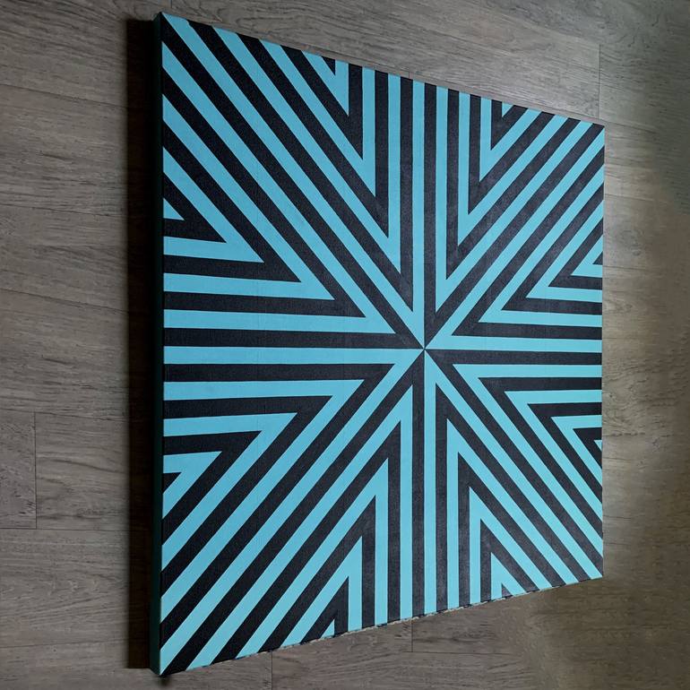 Original Abstract Geometric Painting by Charlotte Schembri